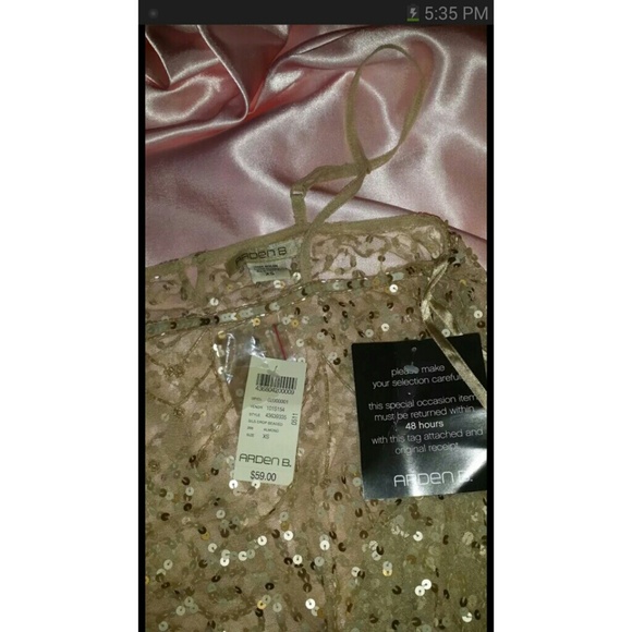 Arden B. Gold high low tank - Picture 2 of 2