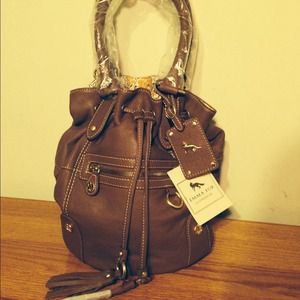 Emma Fox Leather Bucket Bag