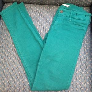 Lightly used colored denim