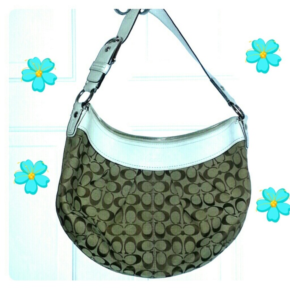 Coach Jacquard Signature hobo shoulder bag