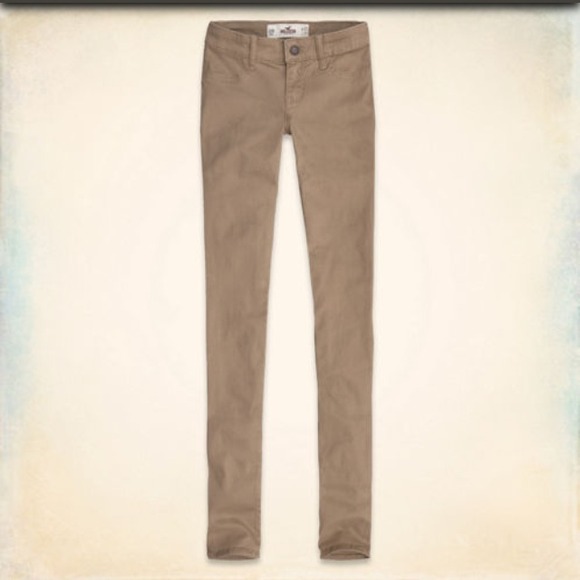Hollister khaki super skinnies (5)