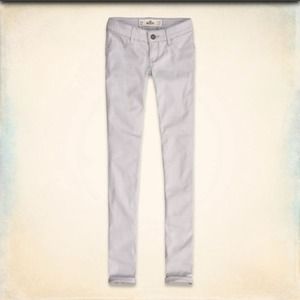 Hollister super skinnies light grey (5)