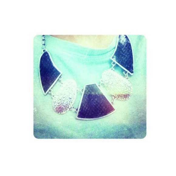 Black and silver necklace