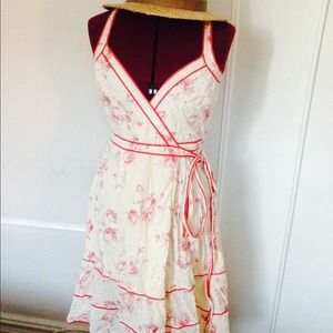 Anthropologie wrap sundress: cotton floral, boho