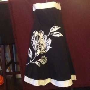 Strapless Tea Length Dress Size 6