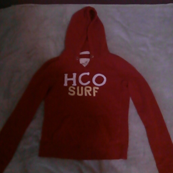 Red Hollister sweatshirt
