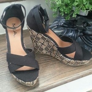 «REDUCED» Aztec Weave Wedge Sandal
