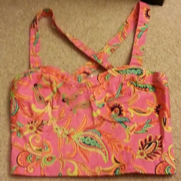 Summer half crisscross back tank