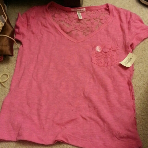 Pink lace top