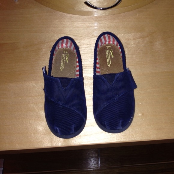 Kids Toms blue cords size 10T