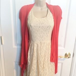 Coral Flyaway Cardigan ❤️