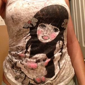 Graphic tank top