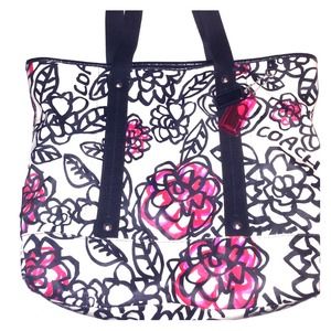 Large poppy coach tote
