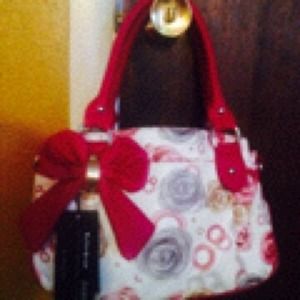 Fashion Flower and Sweet Bowkont  lady handbag