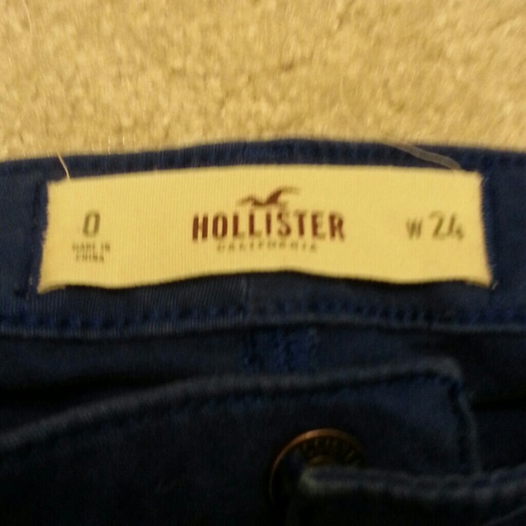 Blue stretch pants - Picture 2 of 3