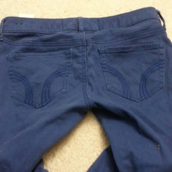 Blue stretch pants - Picture 3 of 3