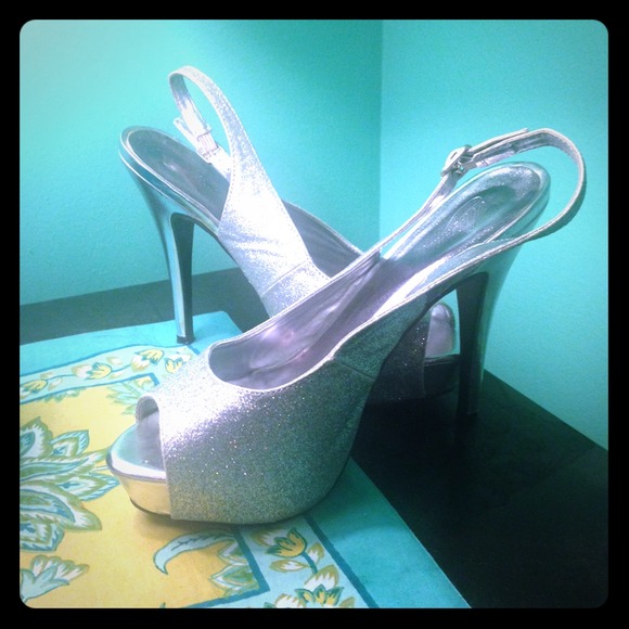Shiny Silver Heels
