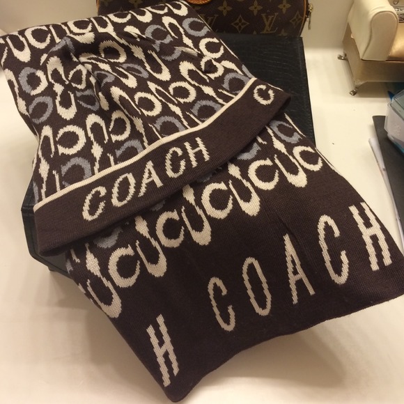 Coach knit Hat and scarf