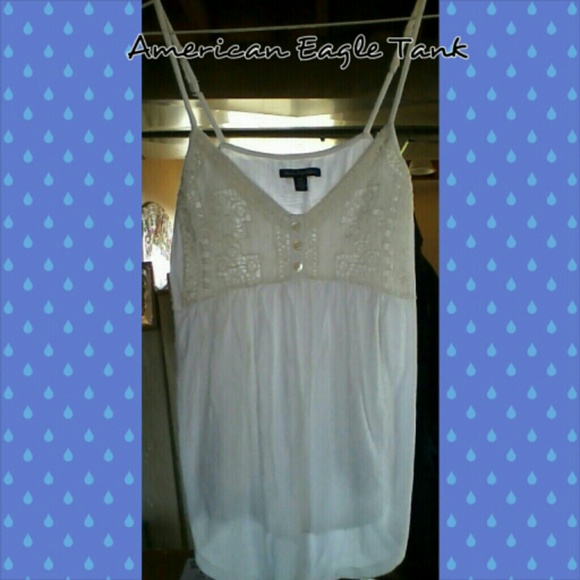 Beautiful white American Eagle tank