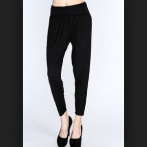 Black Skinny Harem Pants