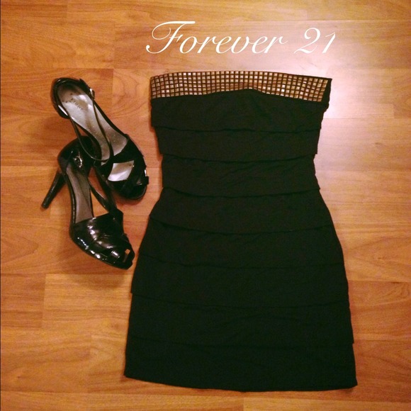 Forever 21 black party dress