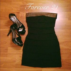 Forever 21 black party dress