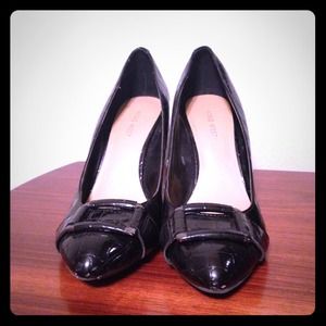 Nine West Croc Print Wedges