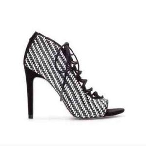 Zara lace up booties