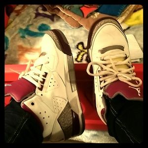 White gray purple Jordan