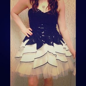 Black and White Formal Dress!