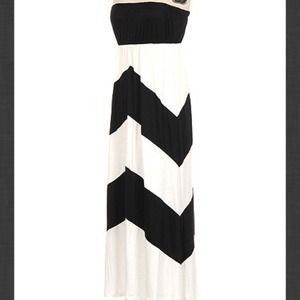 Chevron maxi dress