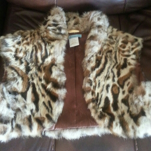 "HOLD FOR ASHLEY"  Genuine Rabbit Fur Vest