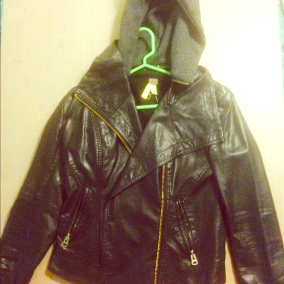 Faux leather jacket