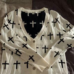 Cross button up cardigan