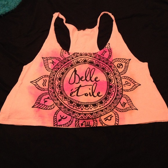 Urban outfitters light pink crop top