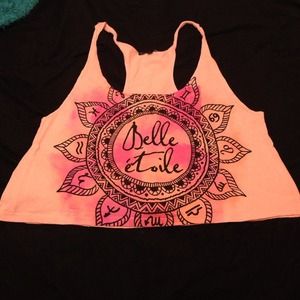 Urban outfitters light pink crop top