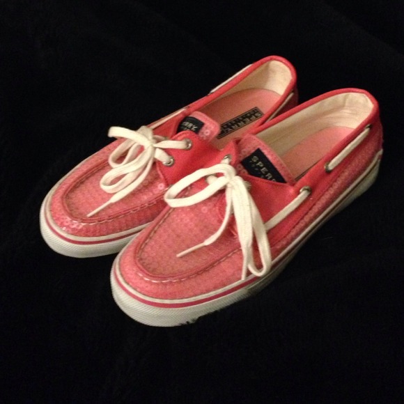 🎉REDUCED🎉 Pink sequin Sperry Top-Sider