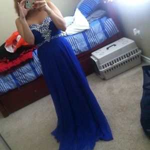 Blue prom dress