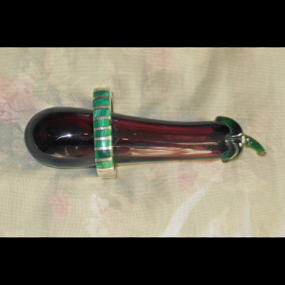 STERLING SILVER MALACHITE BRACELET - Picture 2 of 2