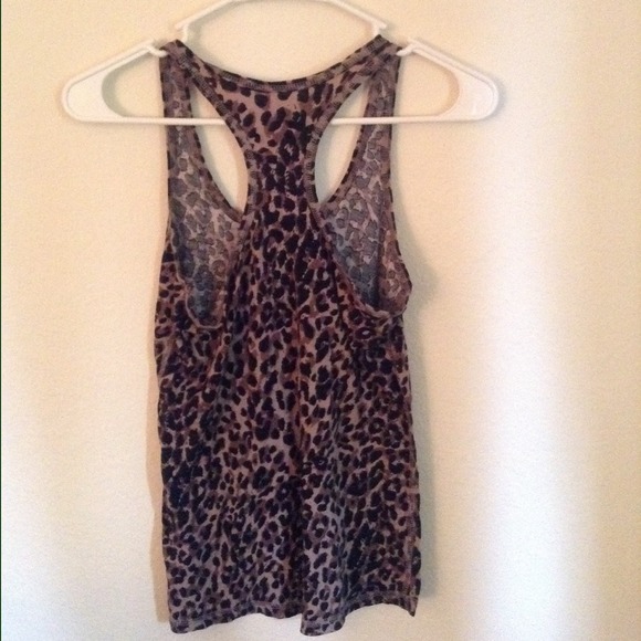 Cheetah Print Razor back Tank - Picture 2 of 2