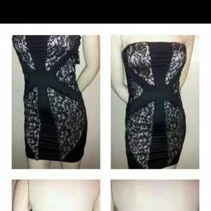 Lace body dress