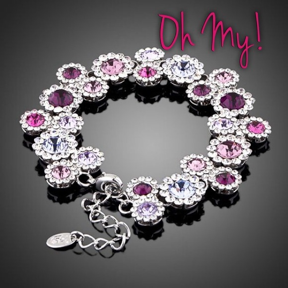 SWA ELEMENTS plat. Plated bracelet "Anastasia"