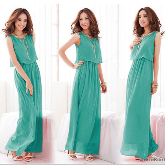 Flowy Chiffon Maxi Dress