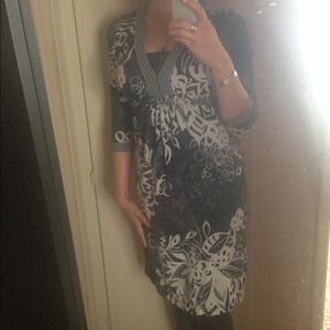 Black and White BCBG Dress