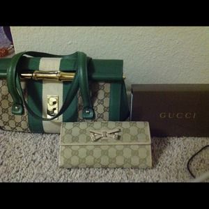Authentic Gucci bag and nwt wallet