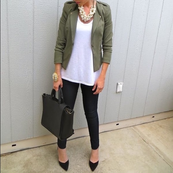 Banana Republic Jackets & Blazers - Forest Green Suede Blazer