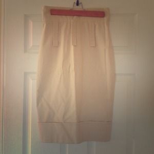 Tracy Reese tan pencil skirt sz 4