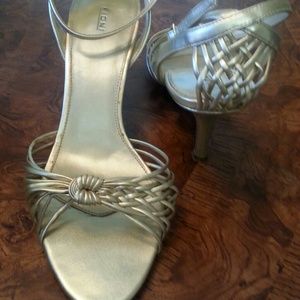 Worn once Gold heels
