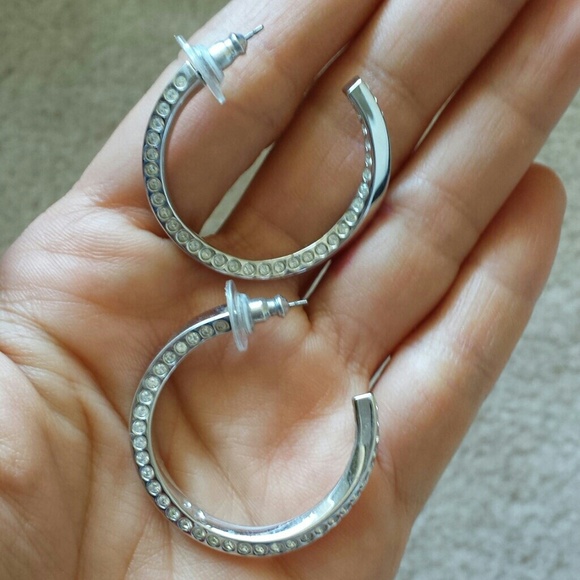 Swarovski's loop earings