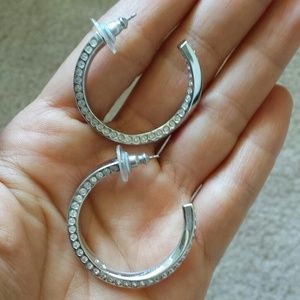 Swarovski's loop earings